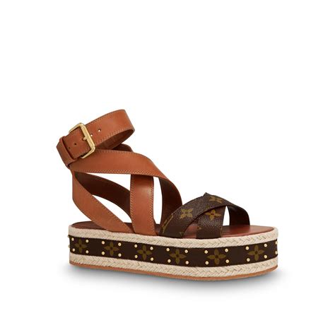 louis vuitton boundary flatform sandal|louis vuitton flat sandals sale.